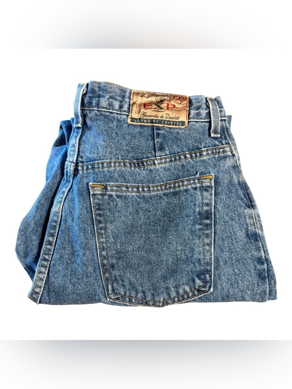 Vintage EXP Express Jeans Womens 13/14 High Rise Mom Jeans Made USA Cotton - Picture 11 of 15